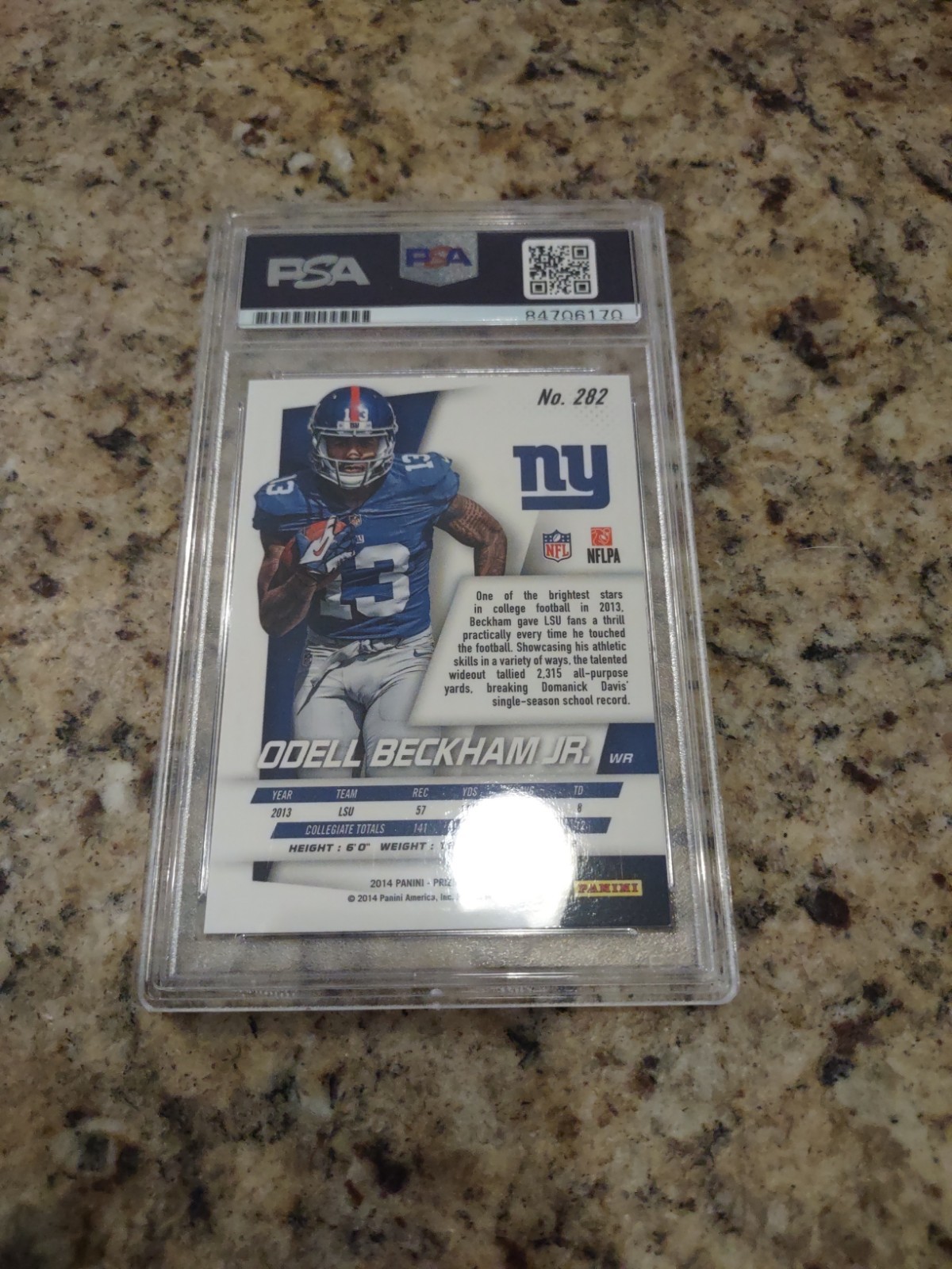 2014 Panini Prizm - Odell Beckham Jr. #282 Silver Prizm (RC) view 3