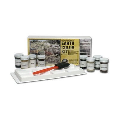 Woodland Scenics C1215 Earth Color Kit, 8 Colors for Terrain, Rocks, Plaster