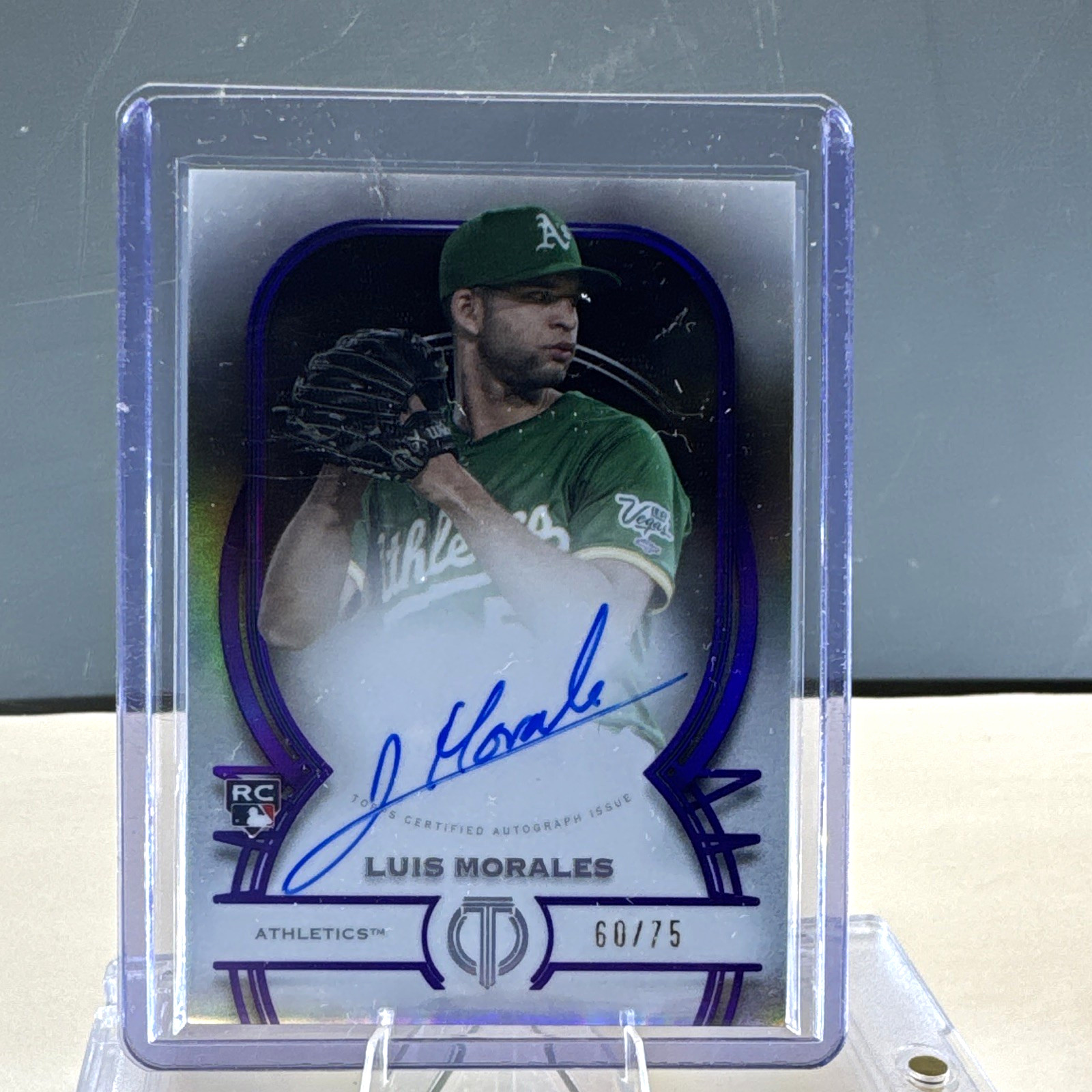 Topps 2026 Tribute Luis Morales Rookie Auto TA-LM 60/75 Athletics