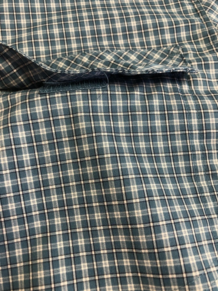 Camisa deportiva Eastern Mountain para hombre XL azul verde a cuadros ventilada pesca senderismo Foto 3 de 4