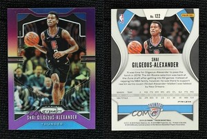 2019-20 Panini Prizm Purple Prizm /75 Shai Gilgeous-Alexander #122