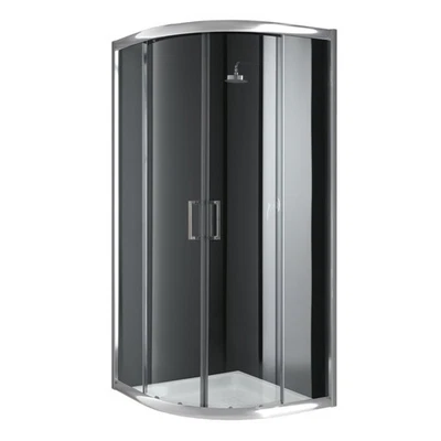 IDRALITE BOX CABINA 80x80 DOCCIA BAGNO TONDO SEMICIRCOLARE ANGOLARE CRISTALLO SCORREVOLE