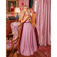 LoveShackFancy Macron Tulle Gown Maxi Regency Party Fairy Princess Formal Sz 8