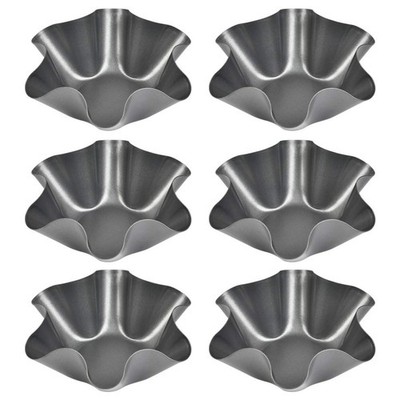 6 Packs Torta Molder Nonstick Taco Salad Bowl Pans Maker Extra Thick Steel Torti