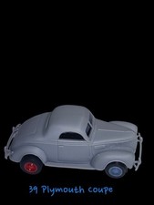1939 Plymouth Coupe Slot Car Body Fits Mega G Plus 1.7, Pr-5, Mega G