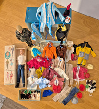 Two 1960 Ken Dolls with Case and Outfits  Accessories, 12in