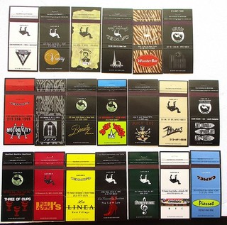 20 NEW YORK CITY BARS RESTAURANTS CAMEL 30 STRIKE MATCHCOVERS