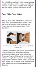 Vintage Timex Shenmue Expedition Ryo Watch Original Sega Dreamcast White