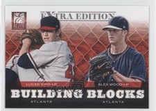 2012 Elite Extra Edition Building Blocks Dual Alex Wood Lucas Sims #1 0a1