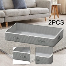 Under Bed Storage Container Underbed Storage Bin 30L Non Woven Fabrics Low