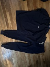 Navy Blue FIGS Techwear Scrub Set Size Medium Top and Pants