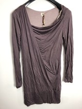 KHUJO Damen Kleid Modell: Alia Dunkel Lila L