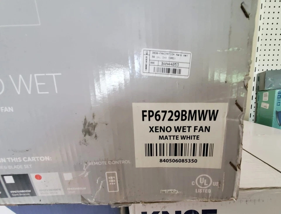 FANIMATION Xeno Wet 56 in. LED Indoor/Outdoor Wet- Rated Ceiling Fan New $450 - Image 4 of 4