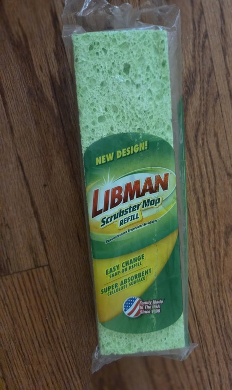 2 Libman 03105 Scrubster Mop Refill, 9"