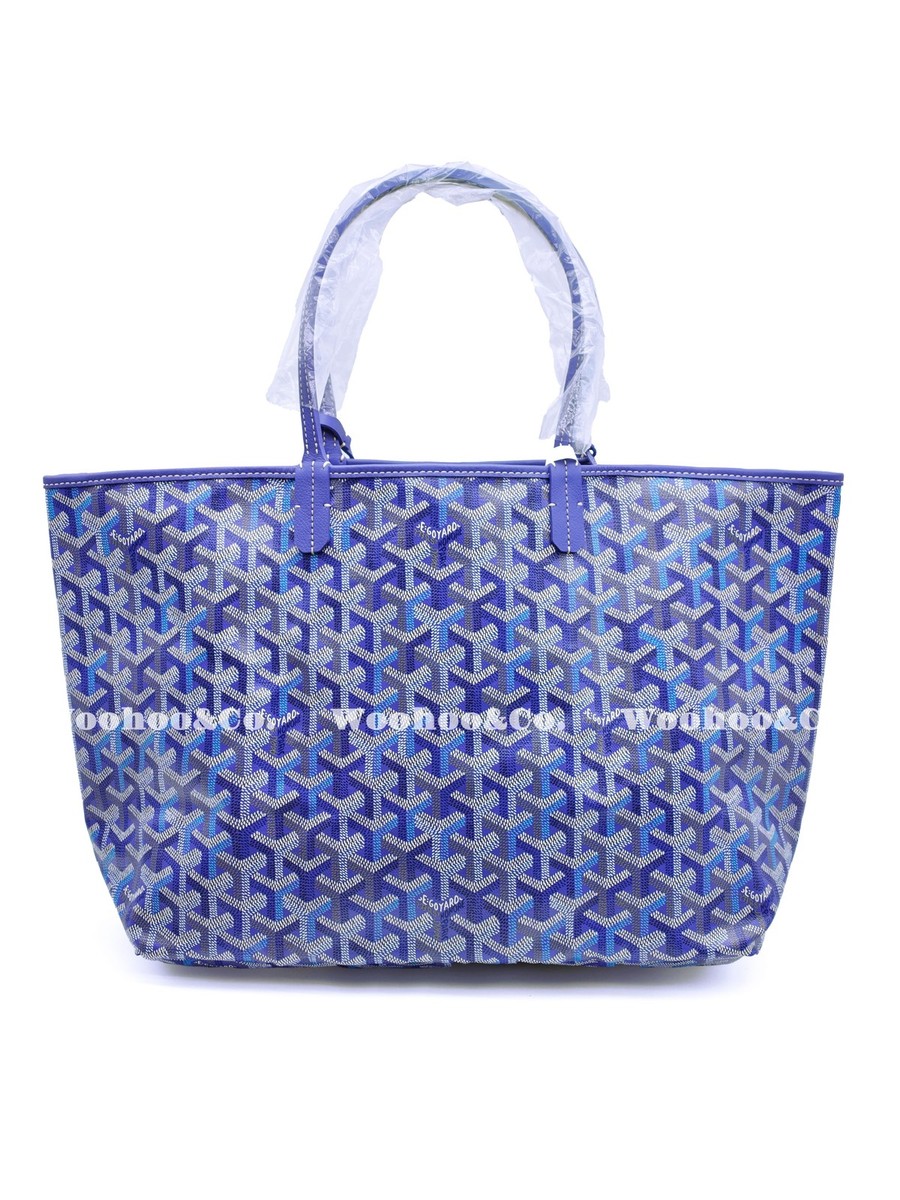 Goyard トートバッグ　ブルー GOYARD Saint Louis Handbag Women's Multicolored Blueberry Purple