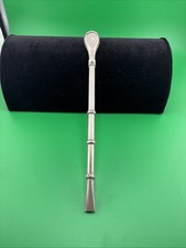 Antique Bombilla Yerba Mate Tea Straw Silver