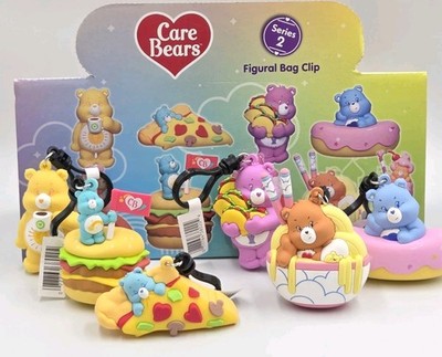Lot Of 6 Care Bear Food Figural Bag Clips Series 2 Grumpy Wish Funshine Share