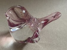 Vintage Art Glass Bird Ornament.