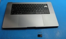 MacBook Pro 16" A2485 Late 2021 MK1E3LL Top Case Palmrest w/Battery Gray READ