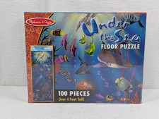 Melissa  Doug - 100 Pcs. Floor Puzzle - 4' Tall - "Under the Sea"