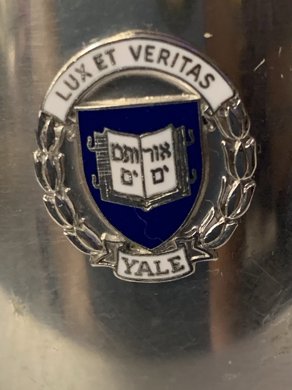 Yale Leonard Sheffield English Pewter Tankard Mug Made in England Lux Et Veritas