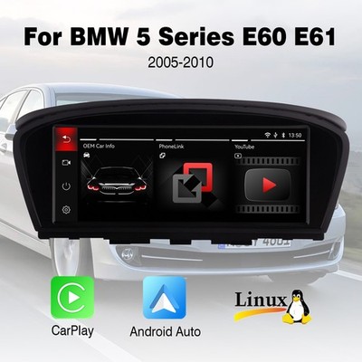 For BMW E60/E61/E90/E91/E92/E93 CCC Display Screen Android Auto AHD CarPlay