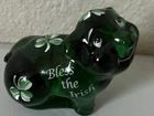 Fenton Pig Shamrock St. Pats Happy Pig
