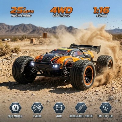 HAIBOXING 16890S 1:16 RC Truck,Max 25+MPH, All-Terrains Off-Road RC Car with 2B