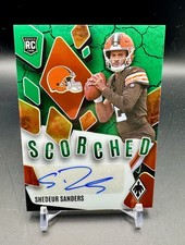 2025 Phoenix Shedeur Sanders Scorched RC Auto /25 #SCS-SSS Rookie Browns QB1