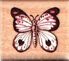 Rubber Stampede BUTTERFLY Wood Mounted Rubber Stamp Nature Animals Insects