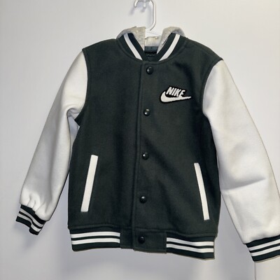 Toddlers Nike vintage green Hooded Varsity Jacket size 6 Toddlers Nike vintage green Hooded Varsity Jacket size 6