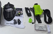 NEW OPEN BOX OPTREL CLEARMAXX PAPR E3000X SYSTEM UP TO 18 HOUR BATTERY/TOTE