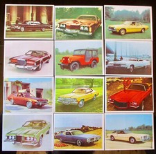 (15) 12x Car Flash cox Americana Collectible Images USA Dodge Ford Cadillac Jeep