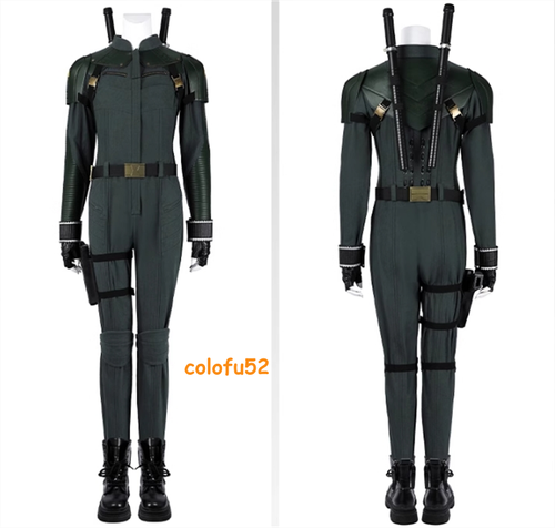 Thunderbolts Yelena Belova Black Widow Cosplay Costume Full Set Jumpsuit Outfits - Picture 4 of 21