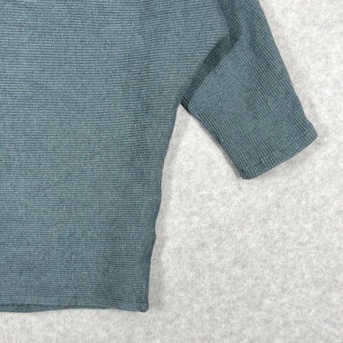 R Label The Reset Sweater Womens Small Medium Ribbed Pullover Dolman Sleeve Top - Imagen 11 de 13