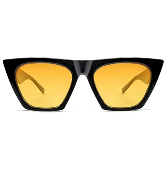 Oversized Square Cateye Polarized Sunglasses Big Frame SJ2115 Yellow