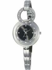 Q Q by Citizen F329J202 Crystal Stainless Steel Silver-Tone Women's Watch - 65