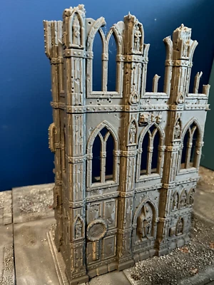 Gothic Delta Ruined Building Terrain Scenery - Compatible with Warhammer 40K