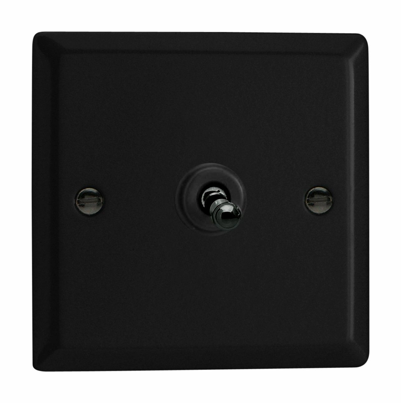 Varilight XYT1.MB Urban Matt Black 1 Gang 10A 1 or 2 Way Toggle Light Switch