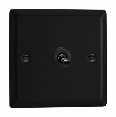 Varilight XYT1.MB Urban Matt Schwarz 1 Gang 10A 1 oder 2 Wege Kipp Lichtschalter