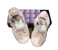 Toddler Size 6 Rose Pink Full Sole Ballet Dance Slippers Shoes NIB