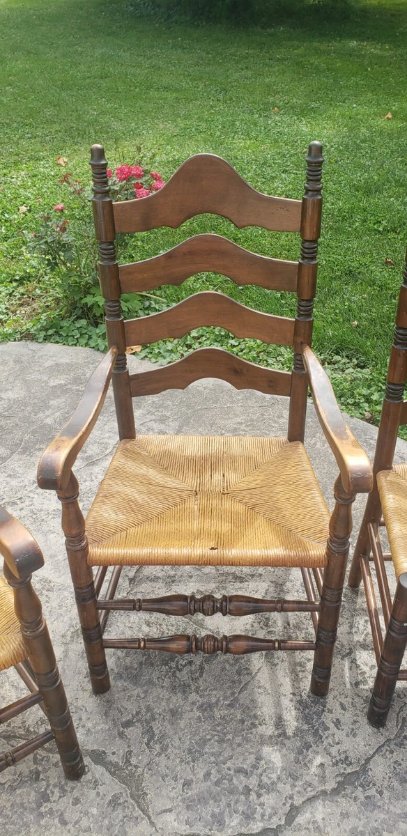 Ladderback chairs sale with rush seats