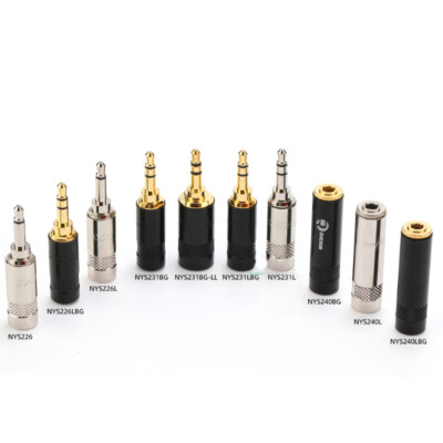 3,5 mm Mini-Buchse Stecker Silber Schwarz Stereo Stecker Audio-Stereo-Adapter