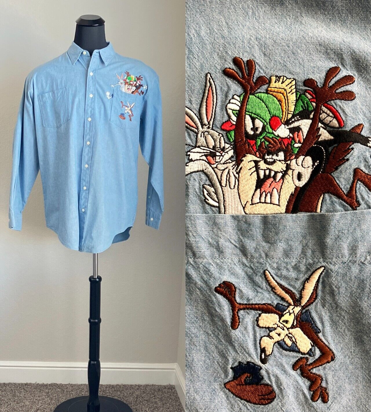Vintage 2000’s looney tunes jersey top 💗