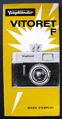 BEDIENUNGSANLEITUNG / INSTRUCTIONS FOR USE - VOIGTLÄNDER VITORET F - JANUAR 1964