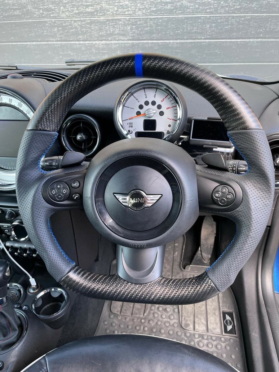 REAL MATT CARBON FIBRE Steering Wheel for MINI R55 R56 R57 R60 R61