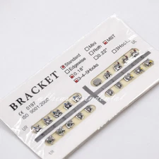 Dental Orthodontic Metal Brackets Braces 0.18'' Standard/ Mini MBT 345 With Hook