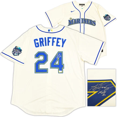 MARINERS KEN GRIFFEY JR. AUTOGRAPHED NIKE 2023 ASG JERSEY XL HOF BECKETT 230147