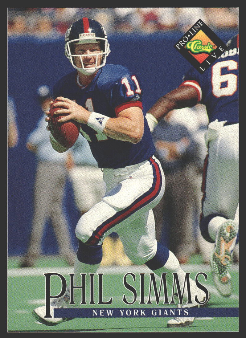 Phil Simms #104 1994 Pro Line Live New York Giants