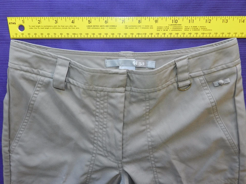 Women's shorts LIJA size 2 beige polyester golf (p96) - Imagem 2 de 4
